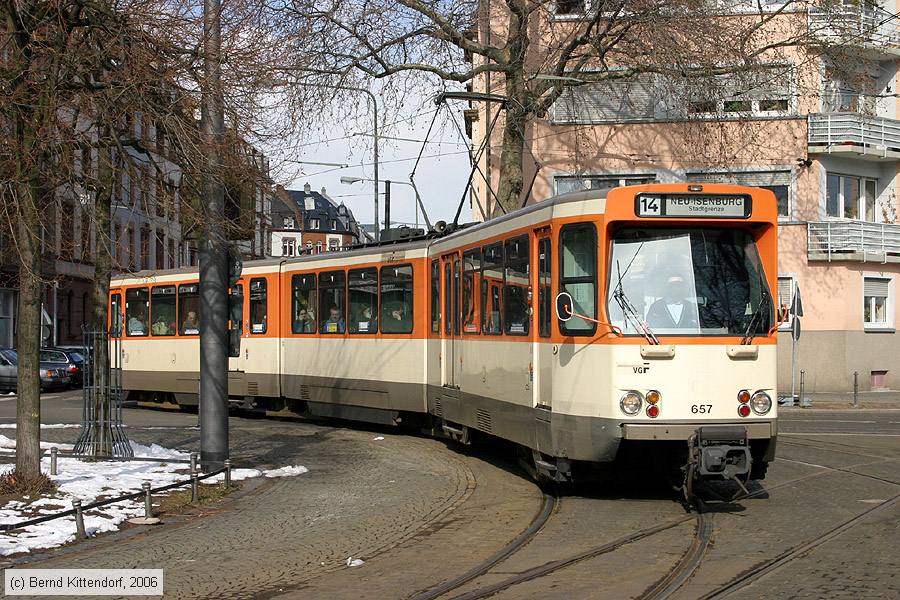 Straßenbahn Frankfurt (Main) - 657
/ Bild: frankfurtmain657_bk0603060113.jpg
