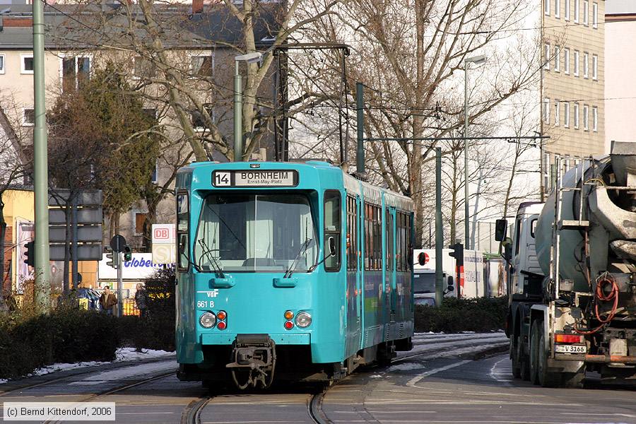 Straßenbahn Frankfurt (Main) - 661
/ Bild: frankfurtmain661_bk0603060197.jpg