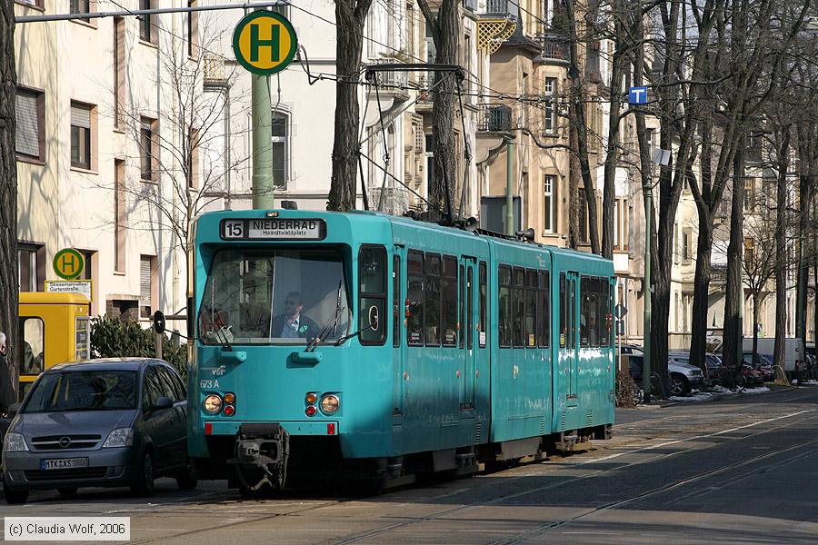 Straßenbahn Frankfurt (Main) - 673
/ Bild: frankfurtmain673_cw0603060049.jpg