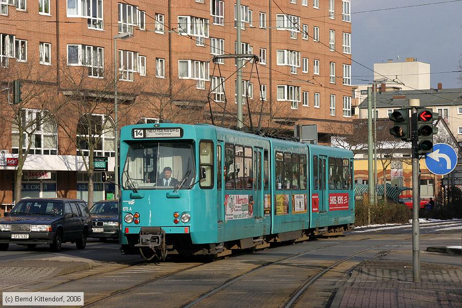 Straßenbahn Frankfurt (Main) - 676
/ Bild: frankfurtmain676_bk0603060201.jpg