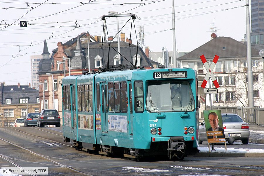 Straßenbahn Frankfurt (Main) - 678
/ Bild: frankfurtmain678_bk0603060040.jpg