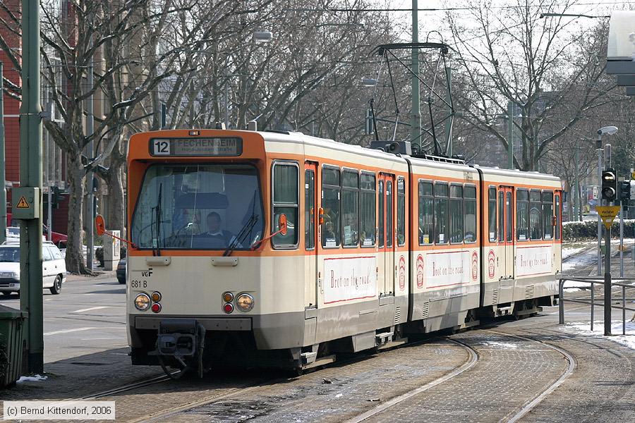 Straßenbahn Frankfurt (Main) - 681
/ Bild: frankfurtmain681_bk0603060051.jpg