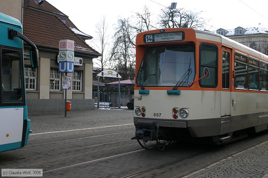Stra&szlig;enbahn Frankfurt (Main) - 657
/ Bild: frankfurtmain657_cw0603060121.jpg