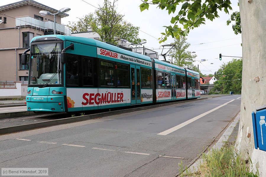 Straßenbahn Frankfurt (Main) - 205
/ Bild: frankfurtmain205_bk1905070086.jpg