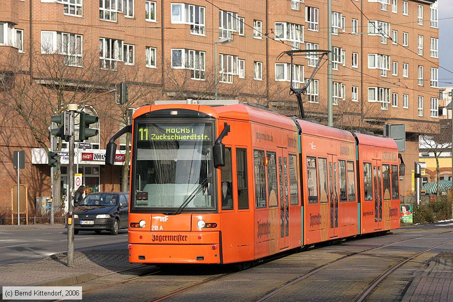 Straßenbahn Frankfurt (Main) - 218
/ Bild: frankfurtmain218_bk0603060204.jpg Straßenbahn Frankfurt (Main) - 218
/ Bild: frankfurtmain218_bk0603060204.jpg