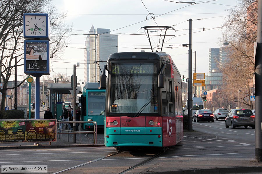 Straßenbahn Frankfurt (Main) - 231
/ Bild: frankfurtmain231_bk1503170077.jpg