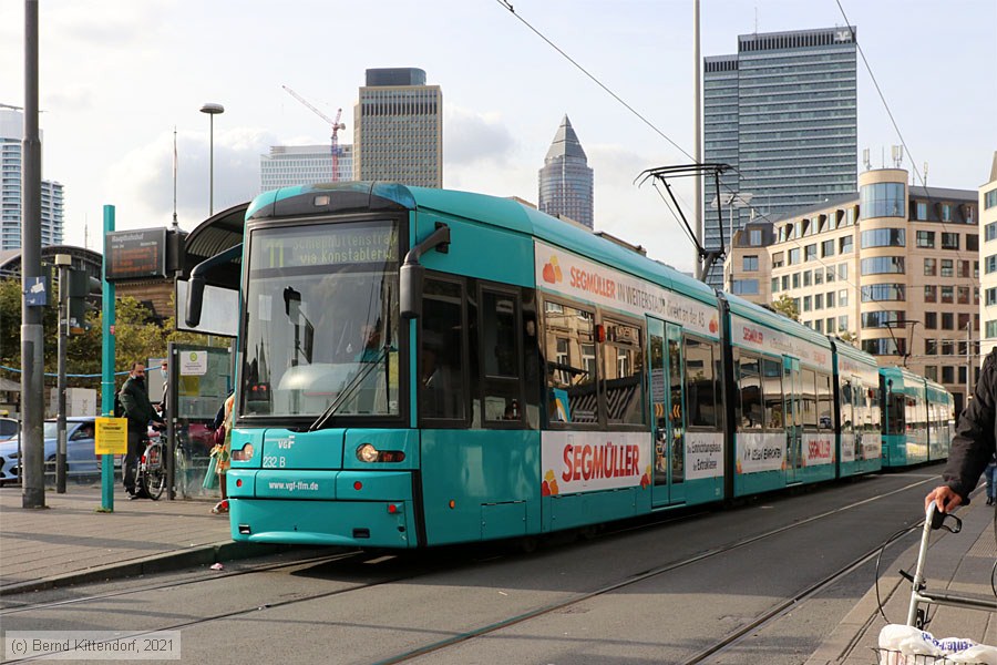 Straßenbahn Frankfurt (Main) - 232
/ Bild: frankfurtmain232_bk2109280055.jpg