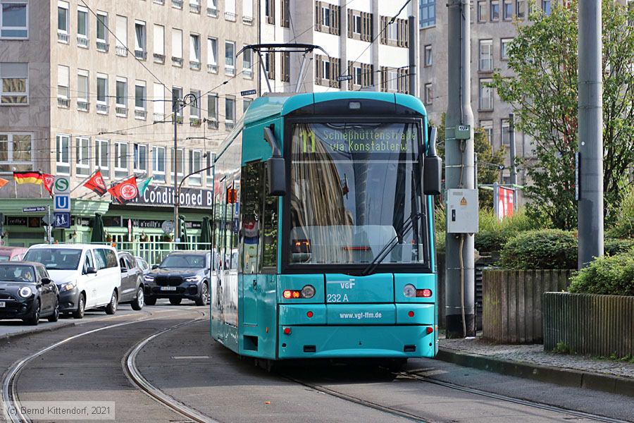 Straßenbahn Frankfurt (Main) - 232
/ Bild: frankfurtmain232_bk2109280057.jpg