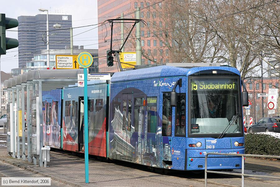 Straßenbahn Frankfurt (Main) - 240
/ Bild: frankfurtmain240_bk0603060074.jpg