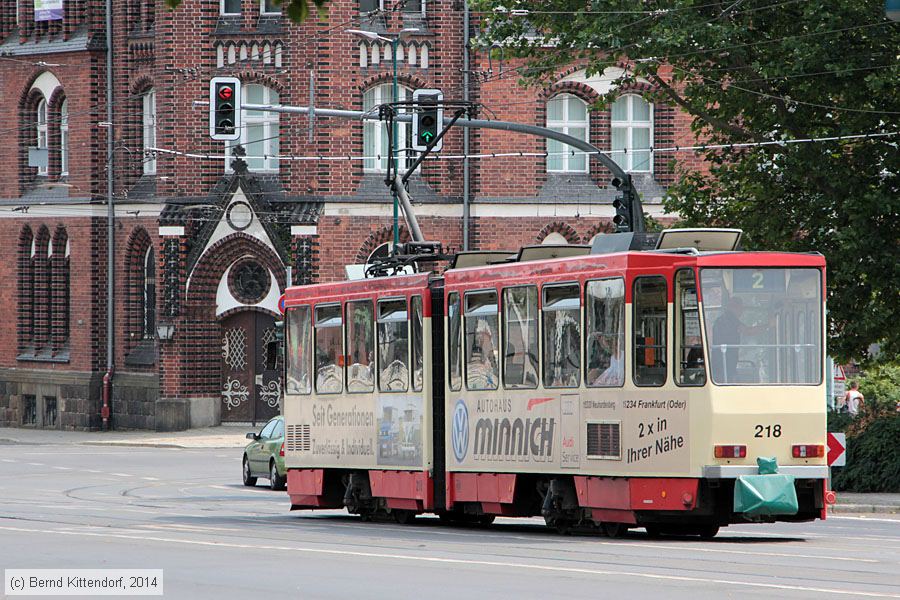 Straßenbahn Frankfurt (Oder) - 218
/ Bild: frankfurtoder218_bk1407210140.jpg