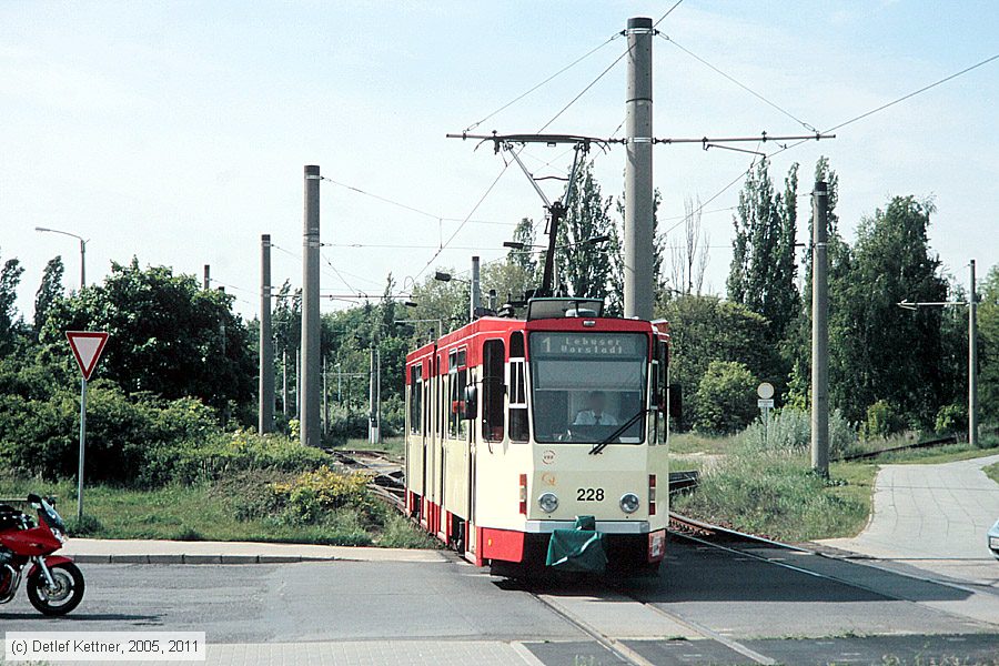 Straßenbahn Frankfurt (Oder) - 228
/ Bild: frankfurtoder228_dk145706.jpg