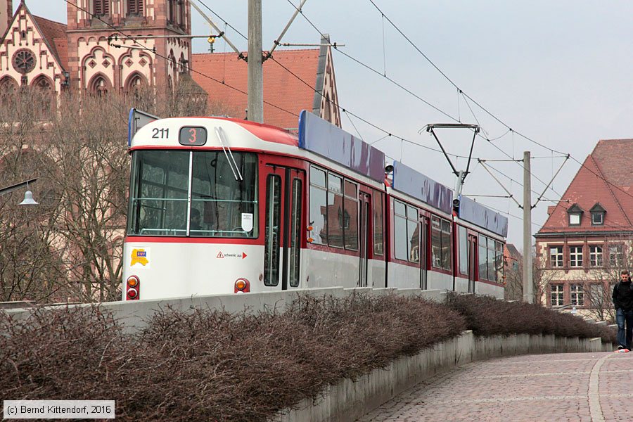 Straßenbahn Freiburg im Breisgau - 211
/ Bild: freiburg211_bk1603230051.jpg