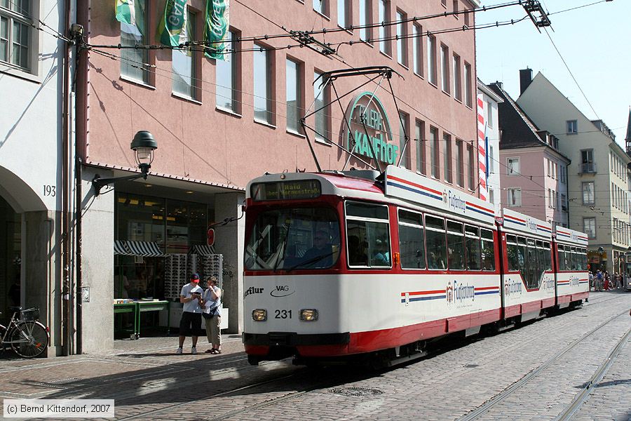 Straßenbahn Freiburg im Breisgau - 231
/ Bild: freiburg231_bk0708060167.jpg