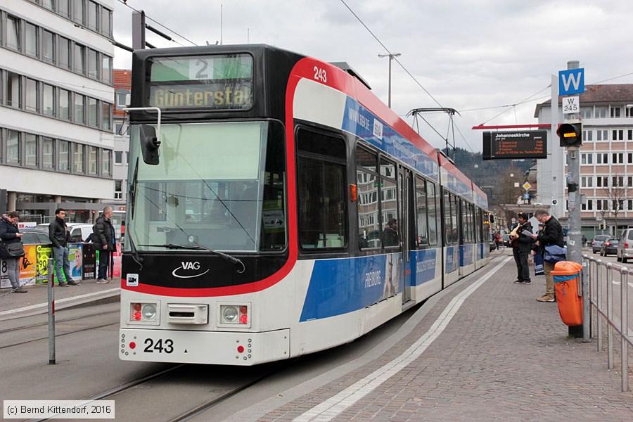Straßenbahn Freiburg im Breisgau - 243
/ Bild: freiburg243_bk1603230215.jpg