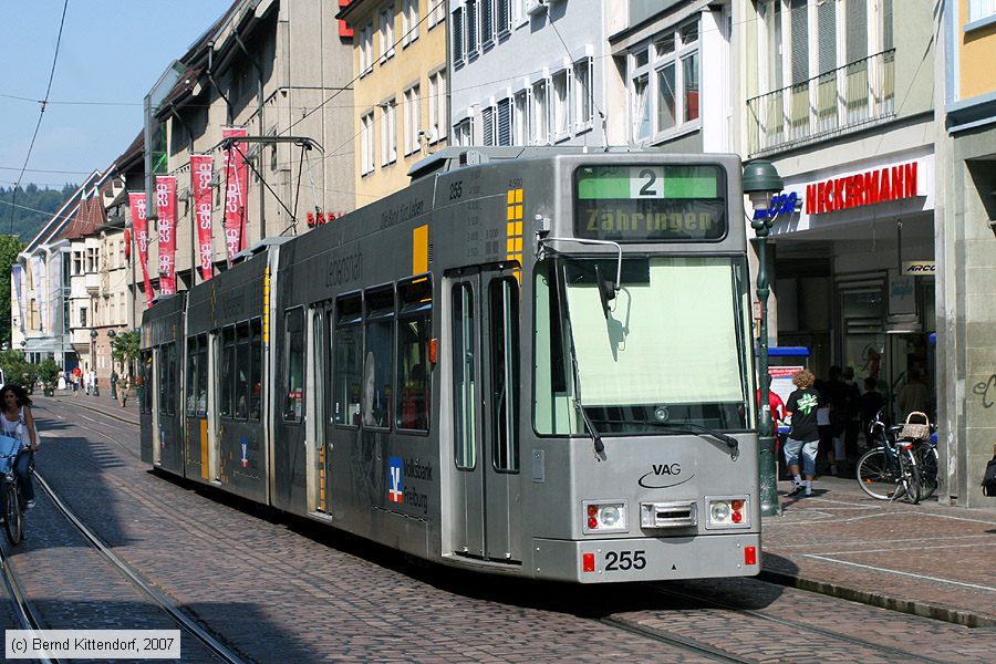 Straßenbahn Freiburg im Breisgau - 255
/ Bild: freiburg255_bk0708060170.jpg