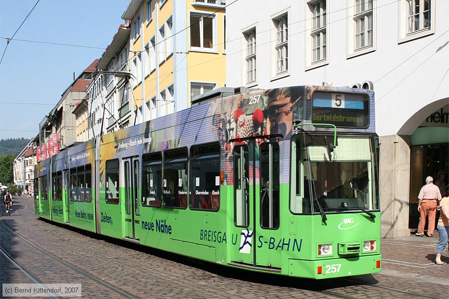 Straßenbahn Freiburg im Breisgau - 257
/ Bild: freiburg257_bk0708060171.jpg