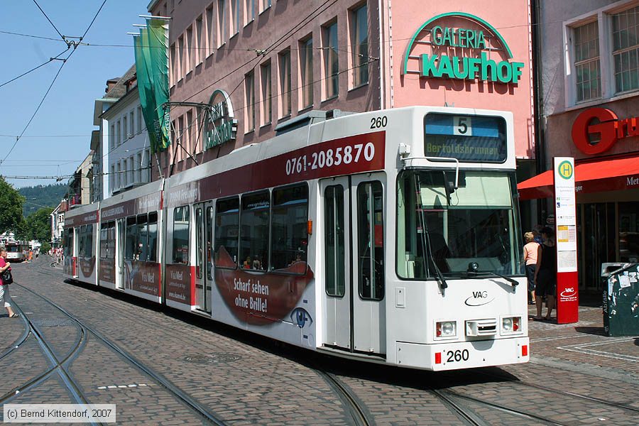 Straßenbahn Freiburg im Breisgau - 260
/ Bild: freiburg260_bk0708060102.jpg