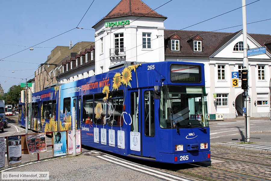 Straßenbahn Freiburg im Breisgau - 265
/ Bild: freiburg265_bk0708060162.jpg Straßenbahn Freiburg im Breisgau - 265
/ Bild: freiburg265_bk0708060162.jpg