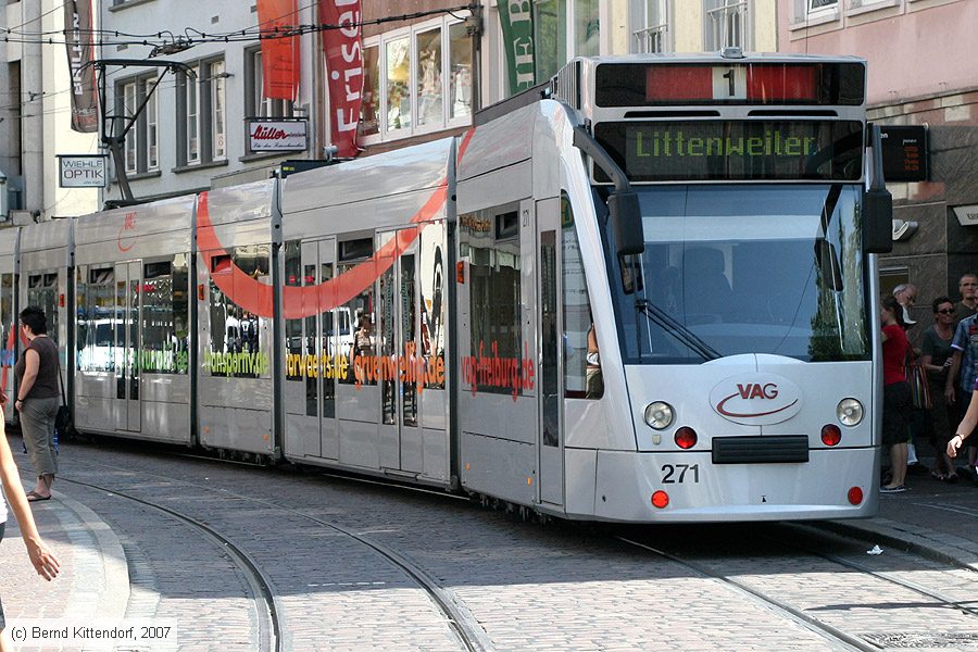 Stra&szlig;enbahn Freiburg im Breisgau - 271
/ Bild: freiburg271_bk0708060097.jpg