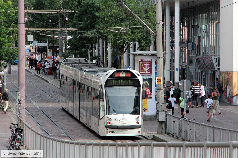 Straßenbahn Freiburg im Breisgau - 284
/ Bild: freiburg284_bk1408120364.jpg