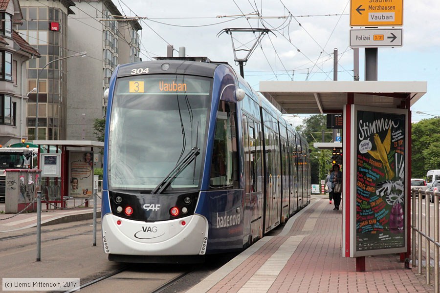 Straßenbahn Freiburg im Breisgau - 304
/ Bild: freiburg304_bk1706070048.jpg