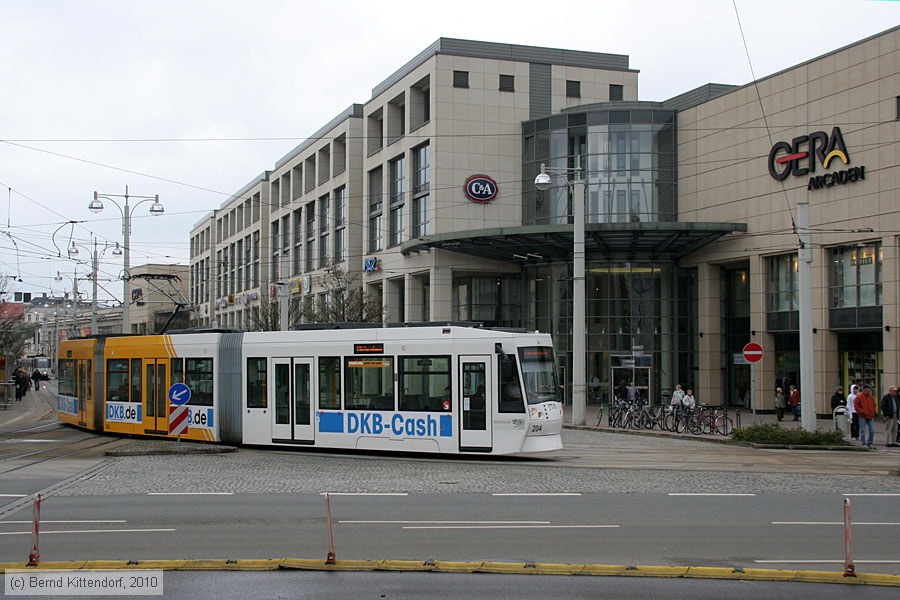 Straßenbahn Gera - 204
/ Bild: gera204_bk1004160029.jpg