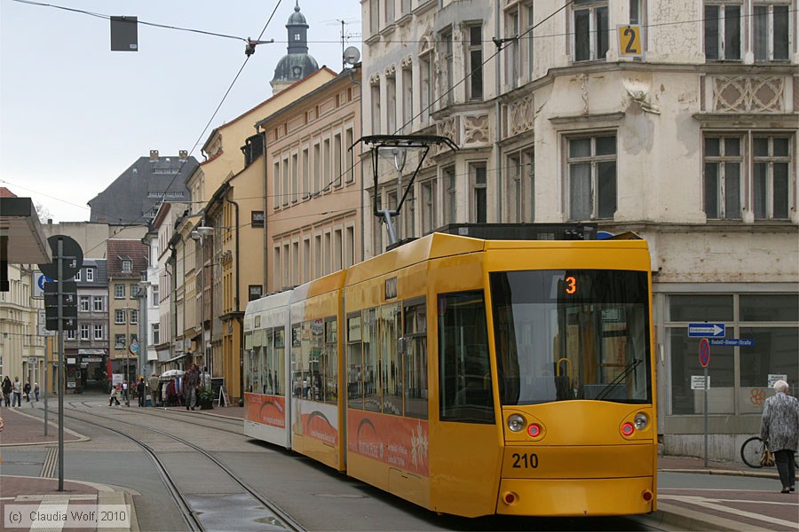 Straßenbahn Gera - 210
/ Bild: gera210_cw1004160043.jpg Straßenbahn Gera - 210
/ Bild: gera210_cw1004160043.jpg