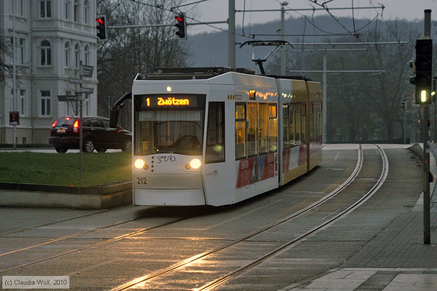 Straßenbahn Gera - 212
/ Bild: gera212_cw1004120226.jpg Straßenbahn Gera - 212
/ Bild: gera212_cw1004120226.jpg