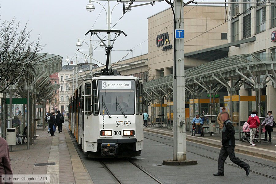 Straßenbahn Gera - 303
/ Bild: gera303_bk1004120095.jpg