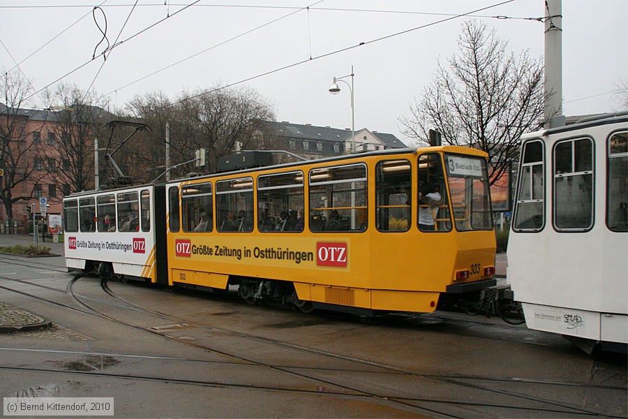 Straßenbahn Gera - 303
/ Bild: gera303_bk1004120105.jpg