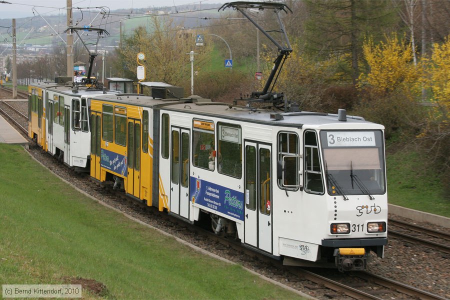 Straßenbahn Gera - 311
/ Bild: gera311_bk1004160128.jpg