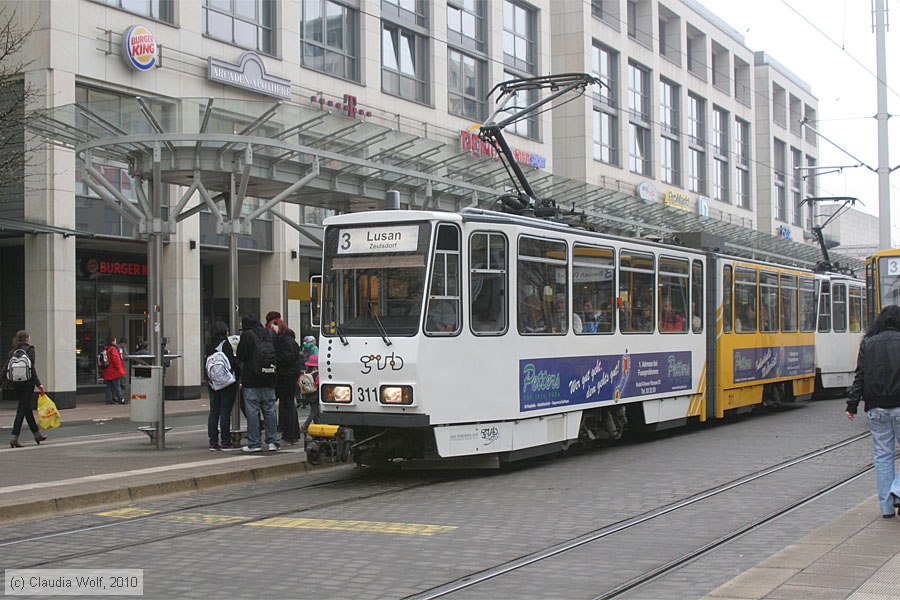Straßenbahn Gera - 311
/ Bild: gera311_cw1004120054.jpg