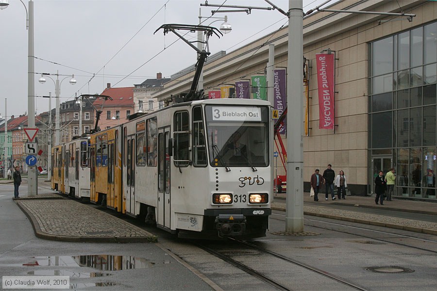 Straßenbahn Gera - 313
/ Bild: gera313_cw1004120052.jpg