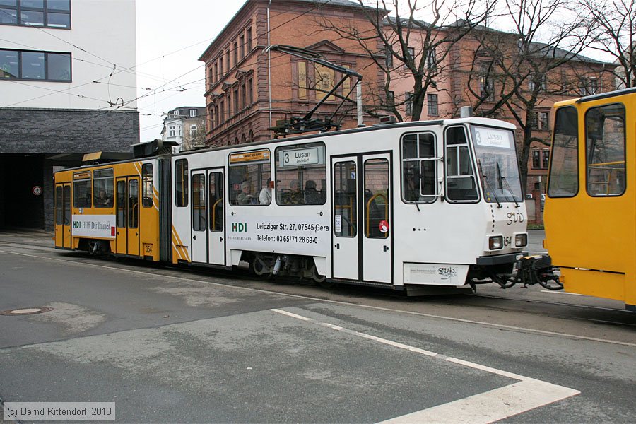 Straßenbahn Gera - 354
/ Bild: gera354_bk1004160036.jpg