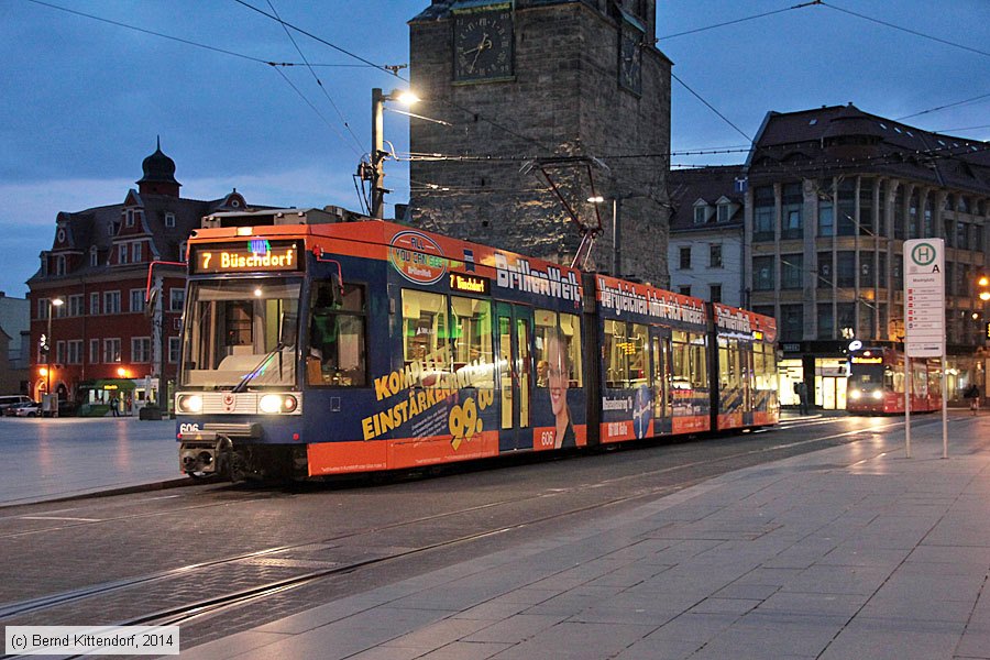 Straßenbahn Halle (Saale) - 606
/ Bild: halle606_bk1408260109.jpg
