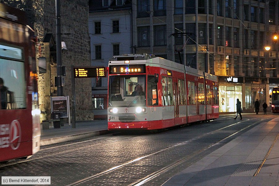 Straßenbahn Halle (Saale) - 611
/ Bild: halle611_bk1408260121.jpg