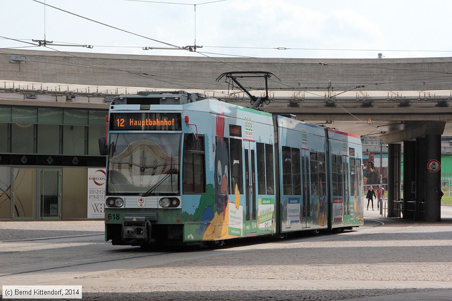 Straßenbahn Halle (Saale) - 618
/ Bild: halle618_bk1408250019.jpg