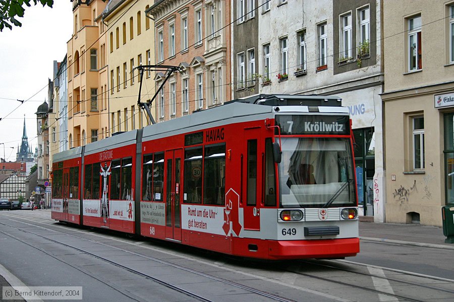 Stra&szlig;enbahn Halle (Saale) - 649
/ Bild: halle649_e0006644.jpg