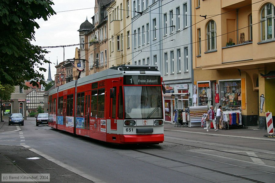 Stra&szlig;enbahn Halle (Saale) - 651
/ Bild: halle651_e0006646.jpg