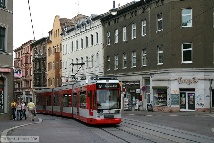 Straßenbahn Halle (Saale) - 657
/ Bild: halle657_e0006650.jpg