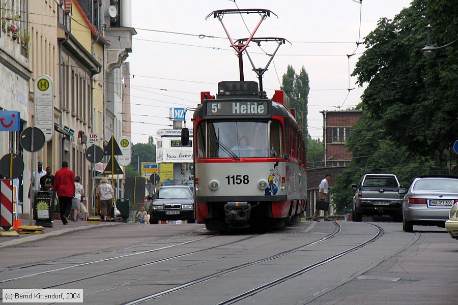 Straßenbahn Halle (Saale) - 1158
/ Bild: halle1158_cw001488.jpg