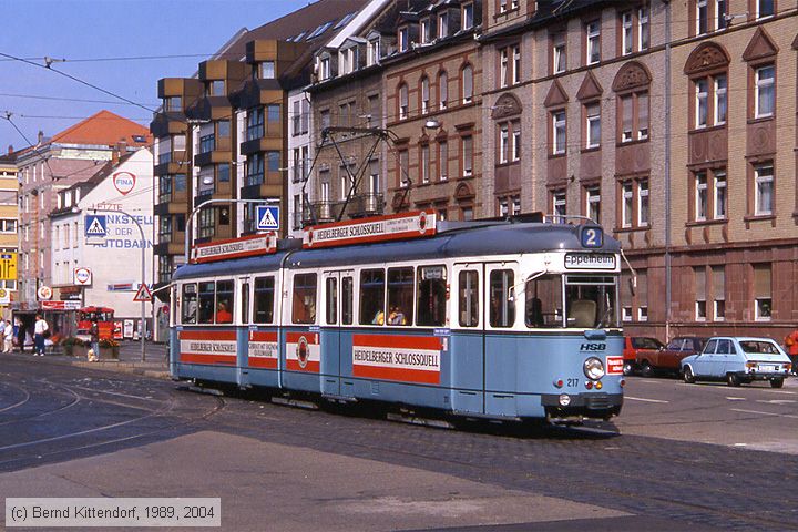 Straßenbahn Heidelberg - 217
/ Bild: hsb217_ds118601.jpg