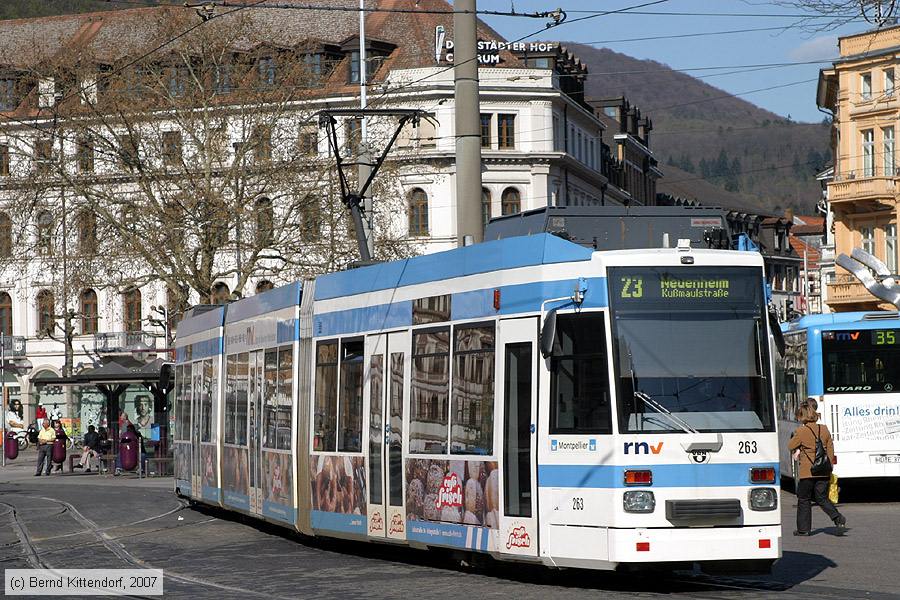 Straßenbahn Heidelberg - 263
/ Bild: hsb263_bk0704080064.jpg