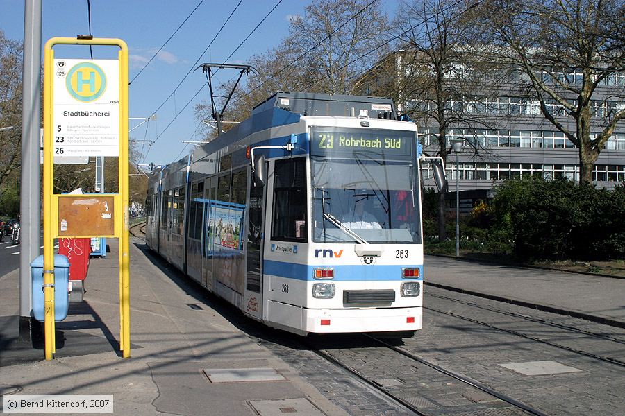 Straßenbahn Heidelberg - 263
/ Bild: hsb263_bk0704080083.jpg Straßenbahn Heidelberg - 263
/ Bild: hsb263_bk0704080083.jpg