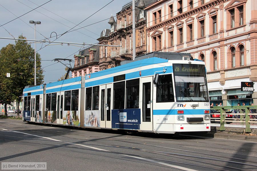 Straßenbahn Heidelberg - 3264
/ Bild: rnv3264_bk1309280038.jpg