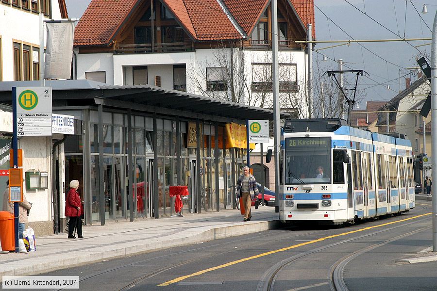 Straßenbahn Heidelberg - 265
/ Bild: hsb265_bk0703140036.jpg