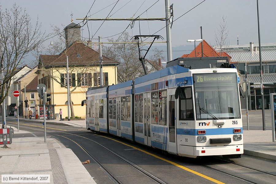Straßenbahn Heidelberg - 265
/ Bild: hsb265_bk0703140052.jpg