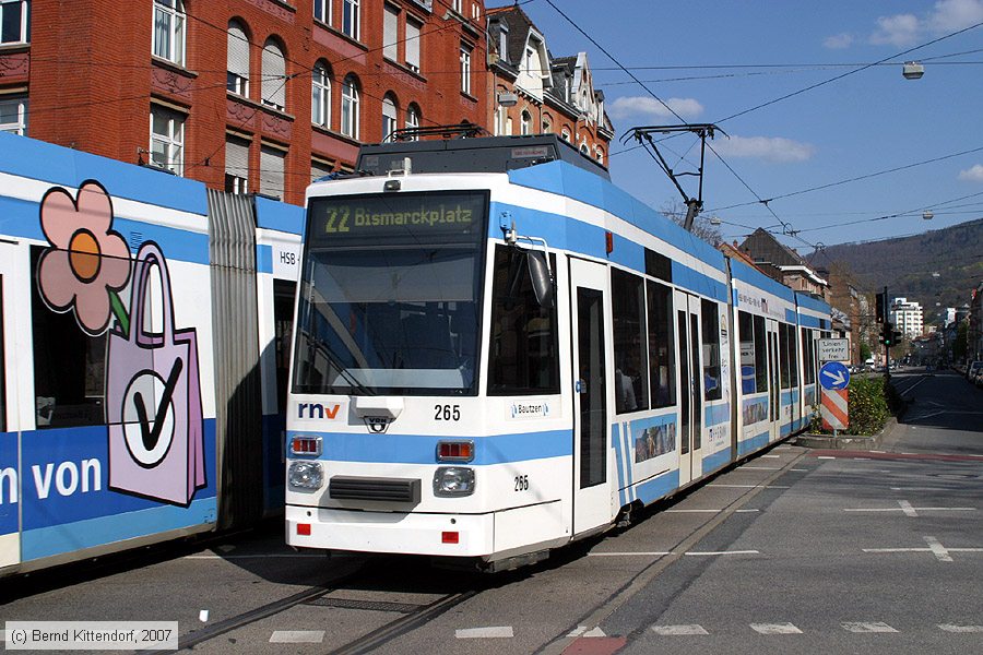 Stra&szlig;enbahn Heidelberg - 265
/ Bild: hsb265_bk0704080023.jpg