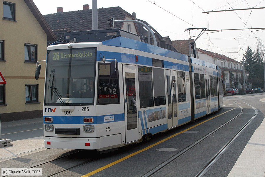Straßenbahn Heidelberg - 265
/ Bild: hsb265_cw0703140032.jpg