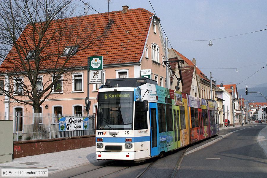 Straßenbahn Heidelberg - 267
/ Bild: hsb267_bk0703140061.jpg Straßenbahn Heidelberg - 267
/ Bild: hsb267_bk0703140061.jpg
